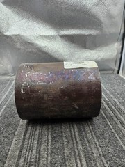 Cylindrical Metal Hollow Sleeve 9-1/4-Inch OAL x 7-1/2-Inch Outer Diameter