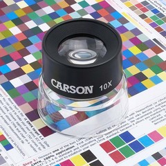 10X Magnifier Stand Loupe 1 Inch Lens Transparent Base Close Up Viewing Crafts