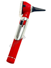 NEW MINI OTOSCOPE FIBER OPTIC MEDICAL DIAGNOSTIC EXAMINATION CE APPROVED(Red) A+