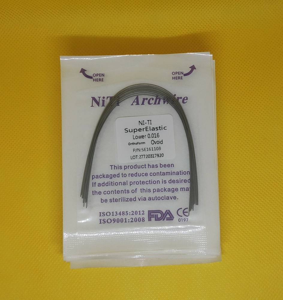50Packs Dental Super Elastic NITI Arch Wires Orthodontic Round Ovoid/Nature Form