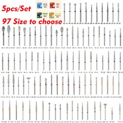 5Pcs/pack Dental Fresas diamante Bur Fit High Speed Handpiece Friction Grip OR