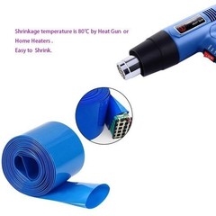 300mm 11.8in 3M Heat Shrink Tubing 9.8ft Length Blue Battery Insulation Sleeve