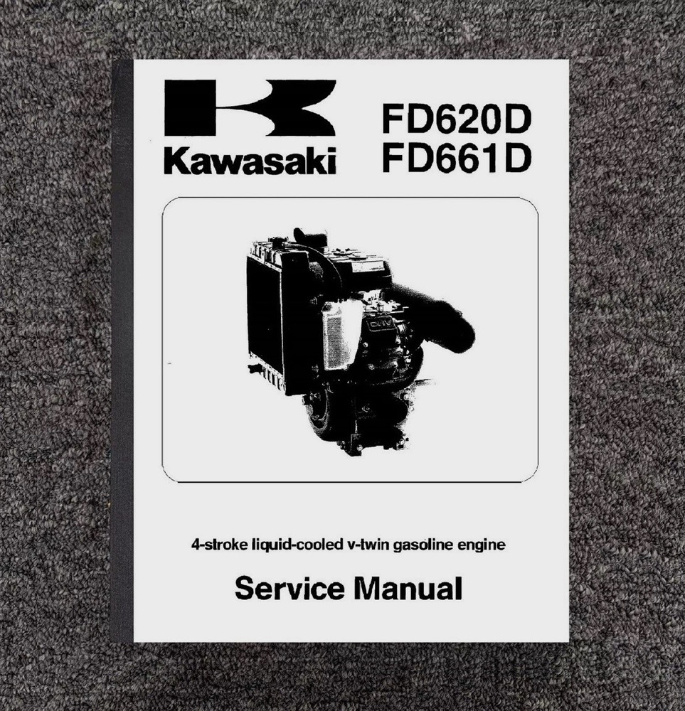 FD620D FD661D ENGINE SERVICE MANUAL FITS KAWASAKI V-TWIN 20HP + SUPPLEMENT FD661