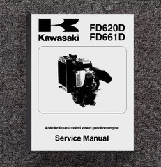 FD620D FD661D ENGINE SERVICE MANUAL FITS KAWASAKI V-TWIN 20HP + SUPPLEMENT FD661