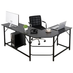 66″ L-Shaped Gaming Desk Corner Computer Desk PC Laptop Study Table Workstation