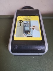 Master Lock Portable Combination Lock Box 5480D “(No Combination Code)” Locked.