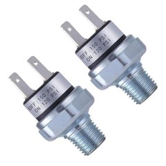 2Pcs Replacement Air Pressure Switch 120-150 PSI For Air Compressor 1/4″-18 NPT