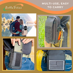 Tactical Molle Pouch Small Notebook Cover EDC Utility Bag Tool Pouch Gadget O…