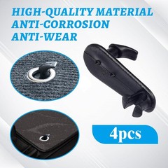 4PCS Car Floor Mat Clips, Car Mat Hook, Carpet Mat Fixing Buckles Hooks Replacem