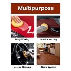 Car Waxing Polish Foam Sponge Wax Applicator Cleaning Tool Detailing Pads 12PCS