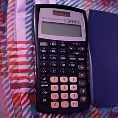 TI-30X IIS Solar Calculators Dark Blue Solar Calculator with case