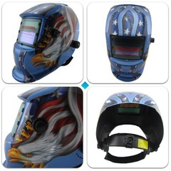 True Color Solar Powered Auto Darkening Welding Hood Helmet for TIG MIG ARC