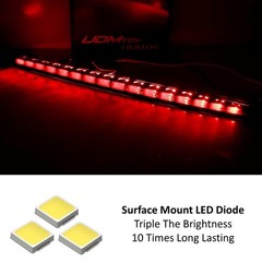 iJDMTOY OE-Spec Dark Smoked Lens Full LED Trunk Lid Third Brake Light Bar Ass…