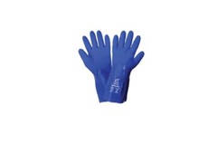 Global Glove 8660 FrogWear Triple Coated Blue PVC Gloves
