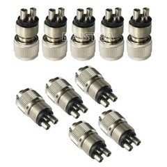 Dental 4 Hole to 2 Hole High Speed Handpiece Tubing Adapter Changer Connector US