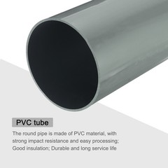 Rigid Round Pipe 152mm ID 160mm OD 35cm/14″ L Light Grey High Impact