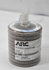 Lot of 10 Arc Abrasives Flap Discs Fiberglass 90 Grit ZA 4″ x 5/8″ 10806FF
