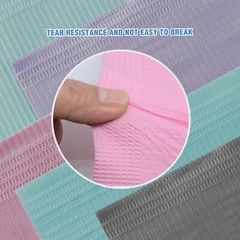 500pcs(4 Bags) 13″x18″ Pink Disposable Dental Bibs,Waterproof Resistant Napkin