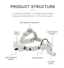 5W High Brightness Dental LED Head Light Adjustable Medical Headlamp ENT Vet USA