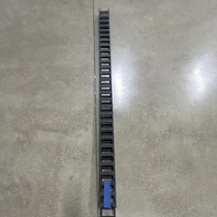 Black Plastic Cable Track 3 in x 2 in x 72 in Segmented Carrier