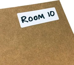 500 White File Folder Labels 1.5 x 0.5 inch Matte Self-Adhesive
