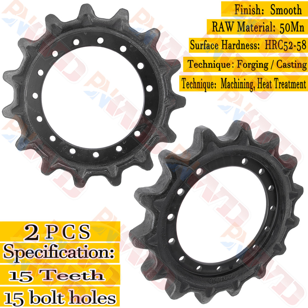 2x Drive Sprocket for Bobcat T450 T550 T590 T595 Gehl Skid Steer Loader RT165