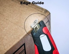 Easy Cut 2000 RED Safety Box Cutter Knife Easycut & 81 Count Box of Blades