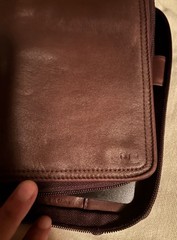 Vintage Franklin Covey Nappa Leather Planner Binder; Brown
