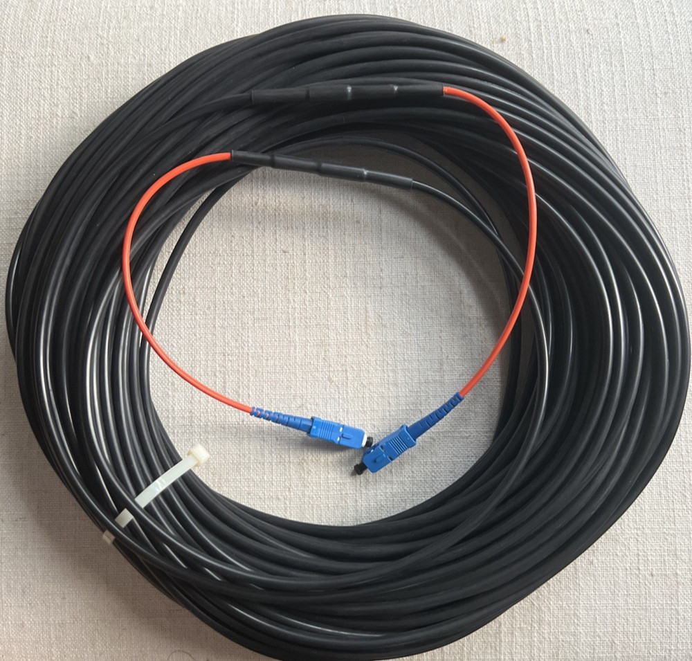 Optical Cable Corporation DX002DWLS9KR Indoor/Outdoor Fiber Optic Cable 163’ Ft