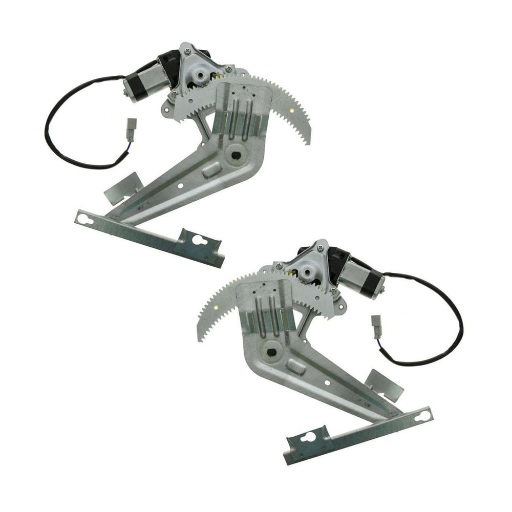 Power Window Regulator Rear Door w/Motor Set Left & Right WRA50471