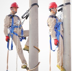Electric Pole Aerial Work Anti-falling Belt Climbing Rod Seat Belt Safety Belt