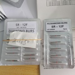 100Pcs FO-28EF Dental Diamond Burs for High Speed Handpiece FG 1.6mm 10Pcs/Pack
