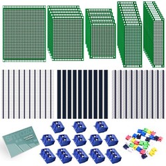 Multi-Sized 104PCS PCB Board Kit with Connectors for Custom Electronics Design
