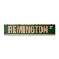 REMINGTON Vintage Street Sign Childrens Name Room| Indoor/Outdoor