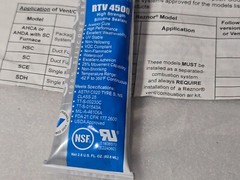3 SILCO RTV 4500 High Strength Silicone Sealant NSF Grade, for REZNOR HVAC Vents