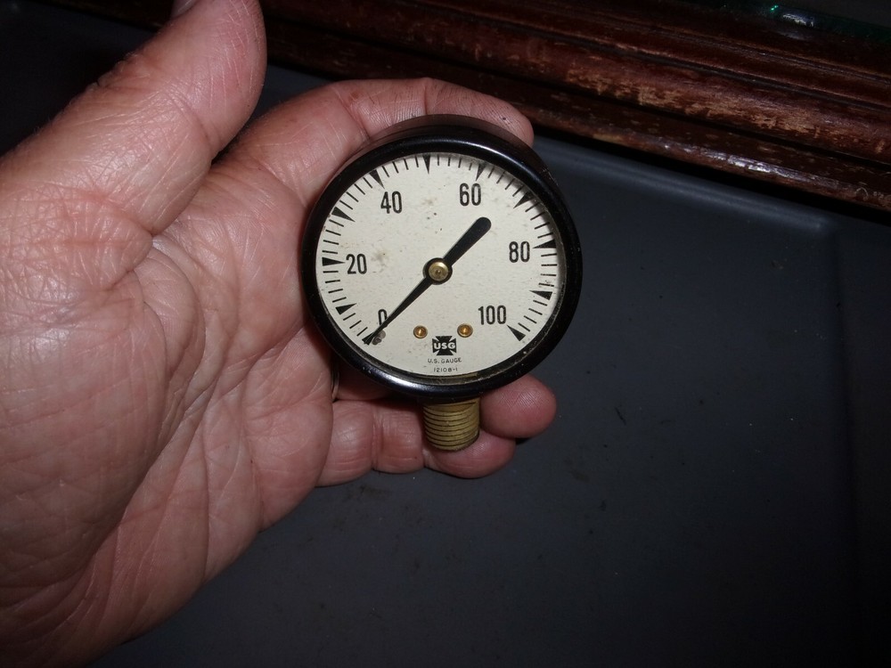 *Vintage* US Gauge USG Steampunk Industrial Machine Age 2 1/8″ 12108-1 *