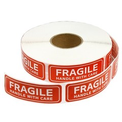 1000 PCS 1″x3″ FRAGILE HANDLE WITH CARE Stickers Labels Easy Peel & Apply 1 Roll
