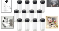 Eco-Friendly 12-Pack of 4ml Glass Vials – Versatile Leak-Proof Storage Bottles