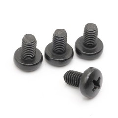 Stainless Screws for MINI Cooper License Plates (Set of 4, Black, Rear)