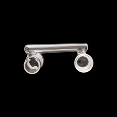 18mm Female to 18mm Female Side Drop Down Extender Glass Adapter