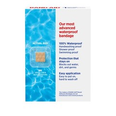 BAND-AID Brand Waterproof Clear Spot Adhesive 50 Count (Pack of 1),