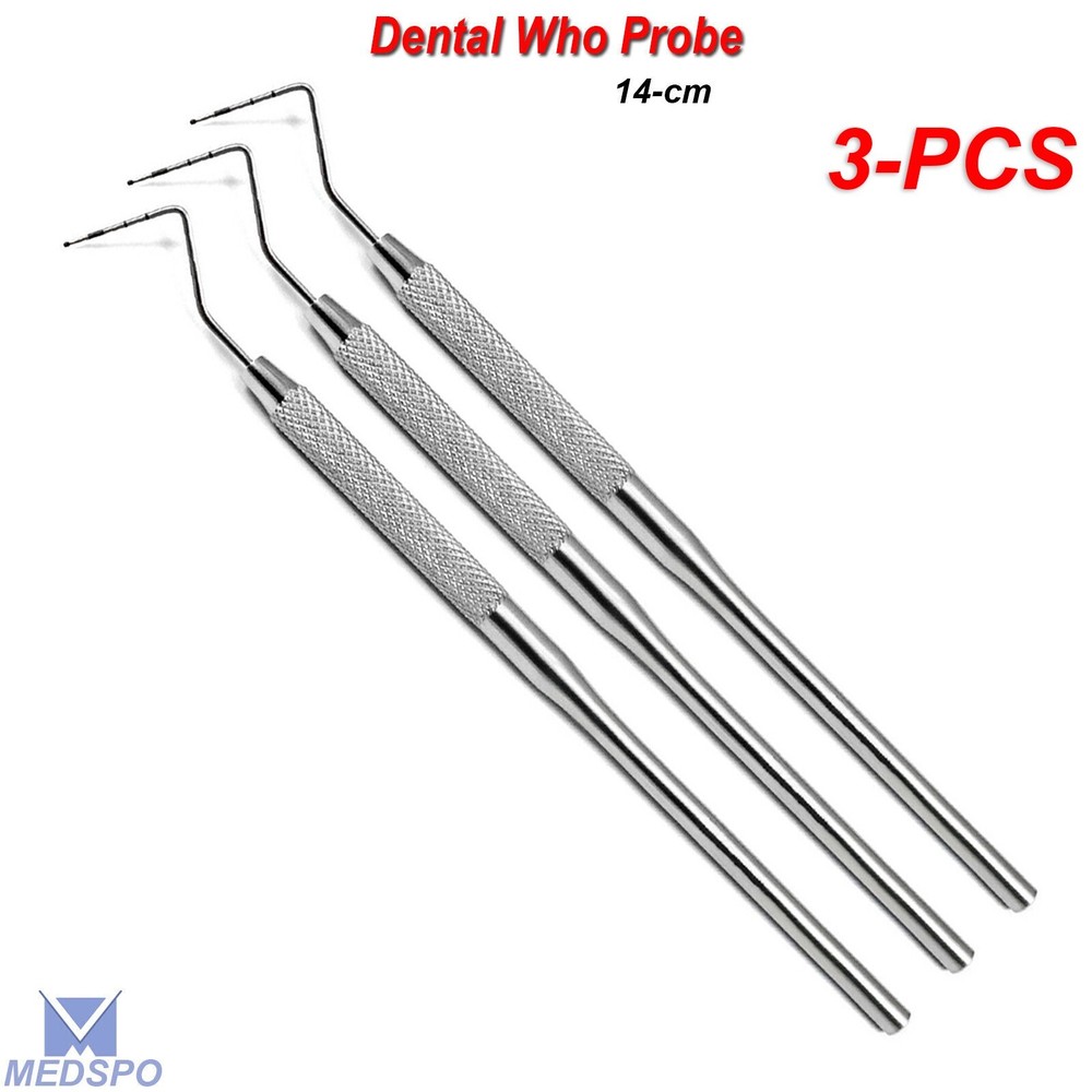 Who Probe Periodontal BPE Marking Color Coated Ball Tip Lab Dental Instruments