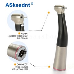 Dental 1:5 LED Fiber Optic Contra Angle Handpiece / 1:5 Cartridge Rotor Canister