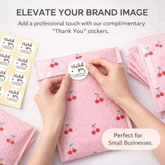 6×10 Inch Pink Poly Bubble Mailers 100 Pack,Waterproof Seal Adhesive Small Pa…