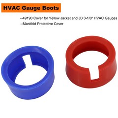 49190 Boot for Yellow Jacket HVAC Gauge Boots 3-1/8″ 1 Pair Red Blue…