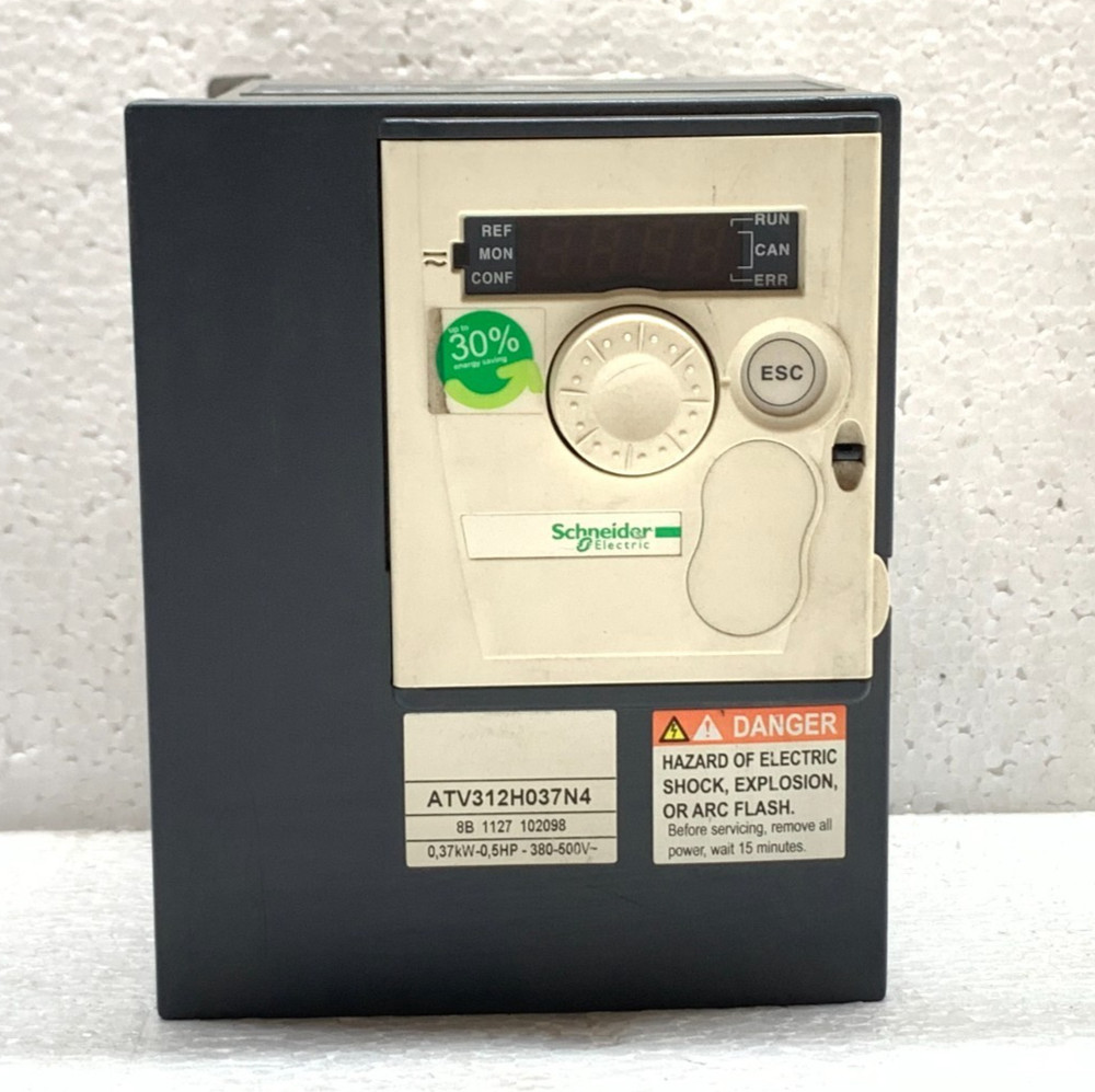 ATV312H037N4 | Schneider | Variable Speed AC Drive, 0.37KW / 0.5HP, 1.5A, Used