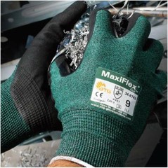 PIP MaxiFlex 34-8743 Micro Foam Nitrile Coated ANSI A2 Cut Resistant Work Gloves