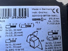 Siemens 3ZX1012-0RT04-1AA1, plus 3RH1921-1HA22 aux contactor