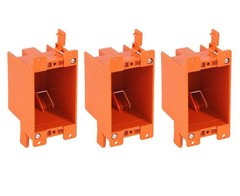Durable 14 Cubic Inch Outlet Boxes – 3 Pack, Listed for Safe Installations