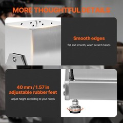 15LB Tilt Manual Meat Mixer Hand Meat Sausage Mixing Machine Stainless Steel